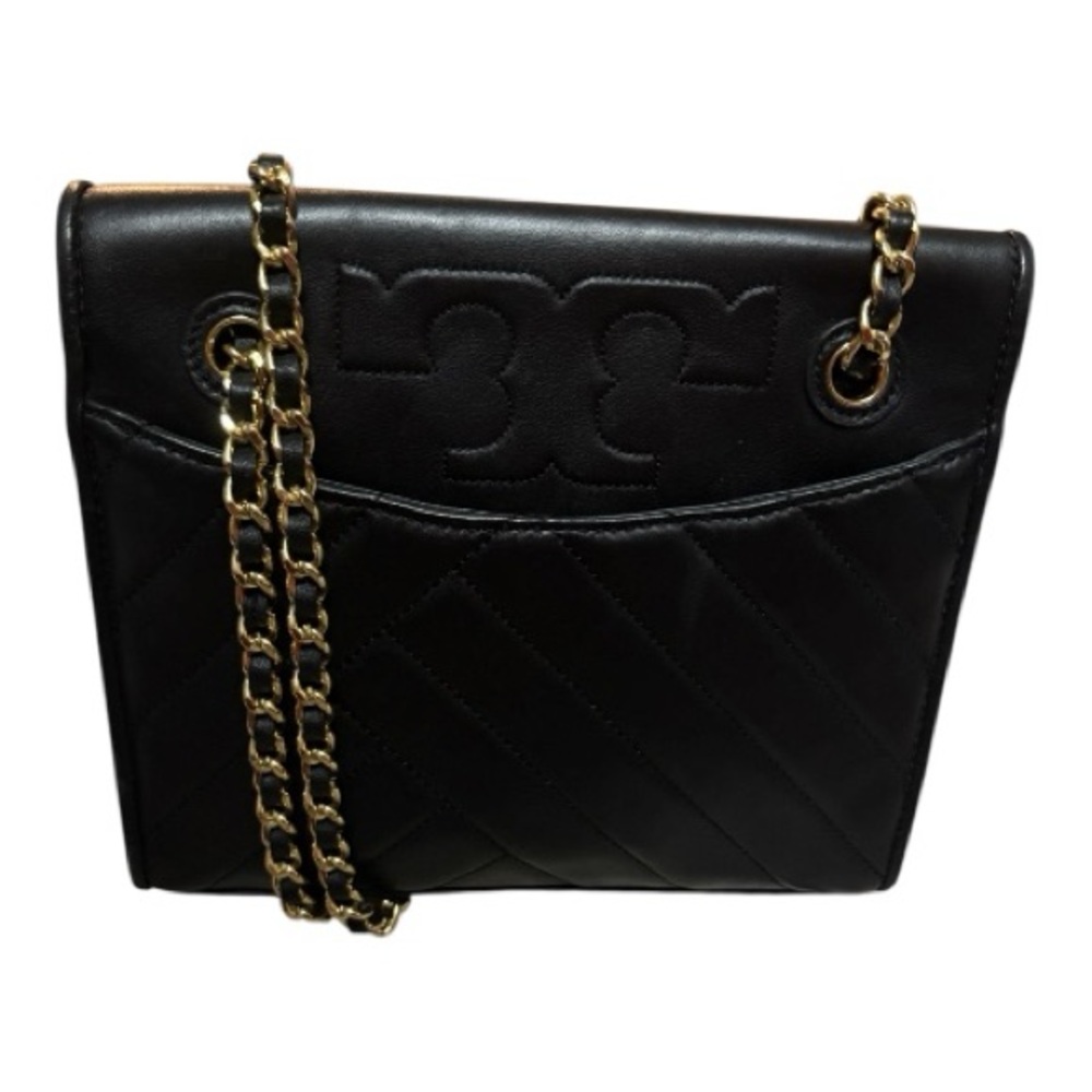 Tory Burch Quilted Alexa Black Shoulder Bag